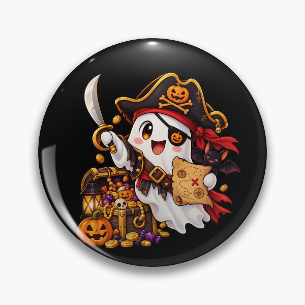 Item preview, Halloween Pirate Ghost – Cute Treasure Hunter designed and sold by aliyehc.