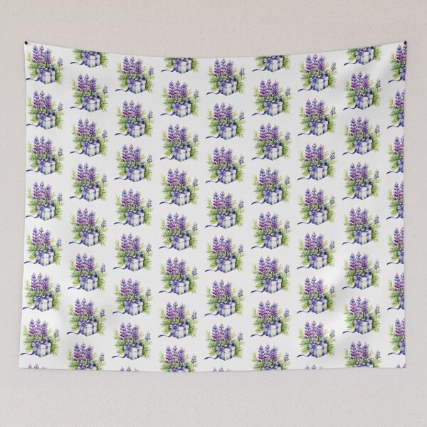 Item preview, Lupine Flower Gift | Elegant Botanical Floral Art designed and sold by Mandayartstudio.