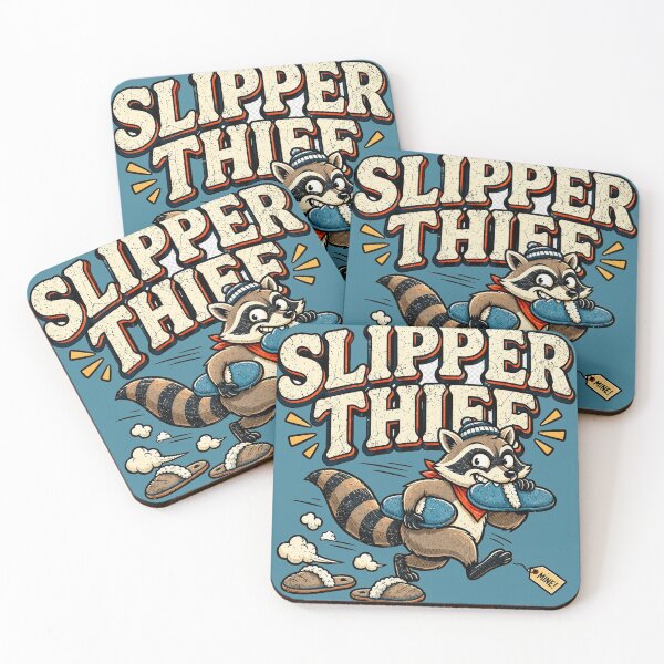Item preview, Slipper Thief Funny Raccoon Vintage designed and sold by mrworld000.