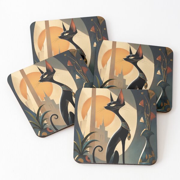 Item preview, Black Cat in Golden Sunlight designed and sold by Mooncalf Market.