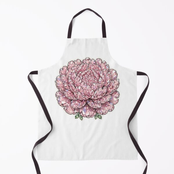 Item preview, Pink Peony Crystal Sticker - Morganite Ruffle Flower designed and sold by FineLineBotanical .