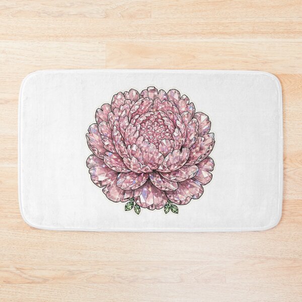 Item preview, Pink Peony Crystal Sticker - Morganite Ruffle Flower designed and sold by FineLineBotanical .