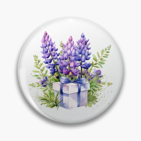 Item preview, Lupine Flower Gift | Elegant Botanical Floral Art designed and sold by Mandayartstudio.