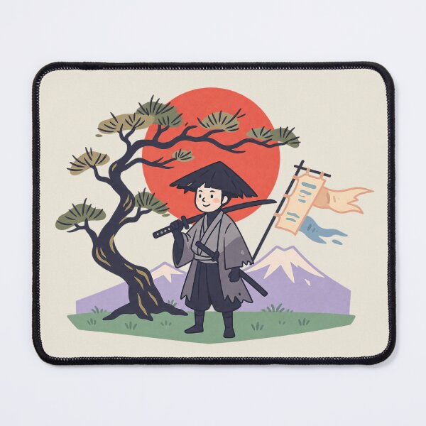 Item preview, Japanese Ronin Samurai | Mount Fuji Red Sun Warrior Art designed and sold by MrDev.