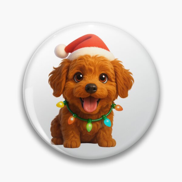 Item preview, Mini Labradoodle Dog Christmas Cheer designed and sold by Sillytoe.