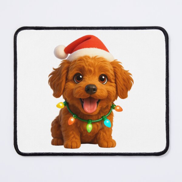 Item preview, Mini Labradoodle Dog Christmas Cheer designed and sold by Sillytoe.
