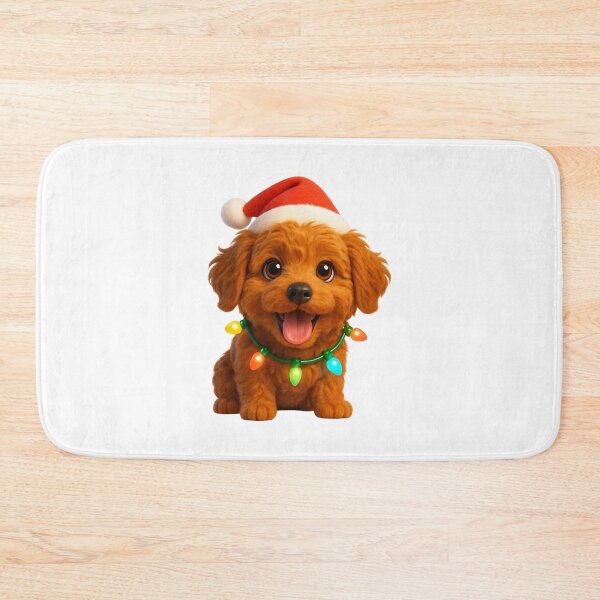 Item preview, Mini Labradoodle Dog Christmas Cheer designed and sold by Sillytoe.