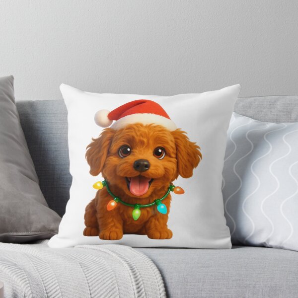 Item preview, Mini Labradoodle Dog Christmas Cheer designed and sold by Sillytoe.