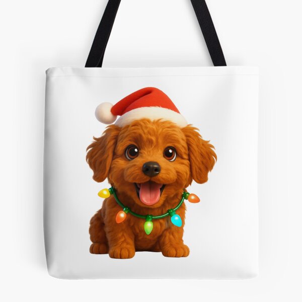 Item preview, Mini Labradoodle Dog Christmas Cheer designed and sold by Sillytoe.