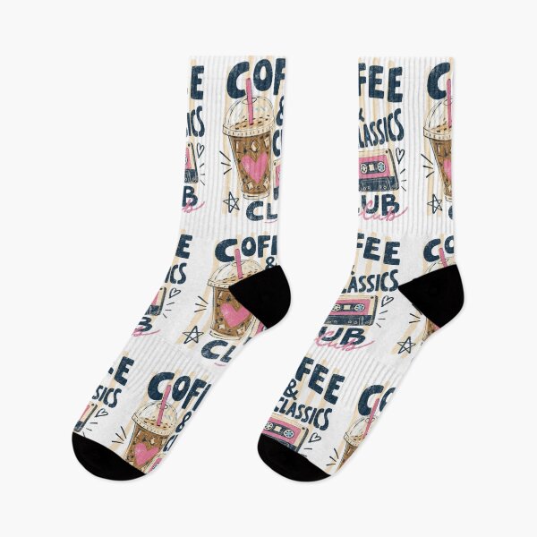 Item preview, Coffee & Classics Club — Iced Coffee & Retro Music designed and sold by Nacho Average Designs.