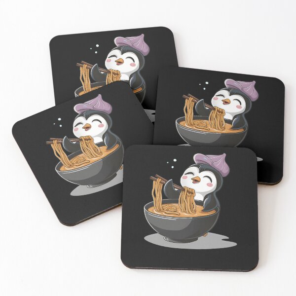 Item preview, The-Penguin-Eating-Noodles-With-Chopsticks designed and sold by bartonburt.