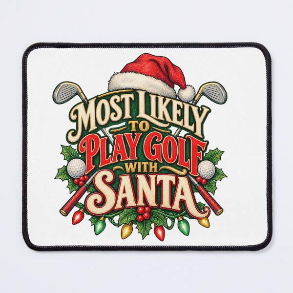 Item preview, Most Likely to Play Golf with Santa designed and sold by skyartdesign.