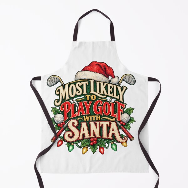 Item preview, Most Likely to Play Golf with Santa designed and sold by skyartdesign.