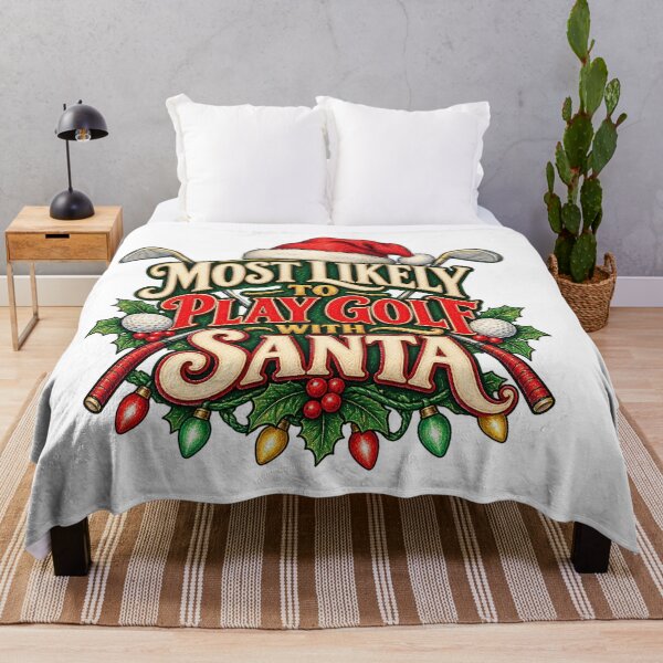 Item preview, Most Likely to Play Golf with Santa designed and sold by skyartdesign.