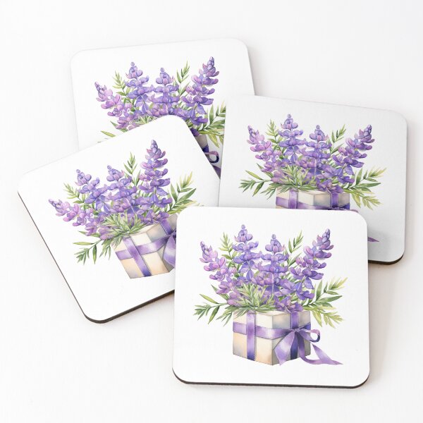 Item preview, Lupine Flower Gift | Elegant Botanical Floral Art designed and sold by Mandayartstudio.