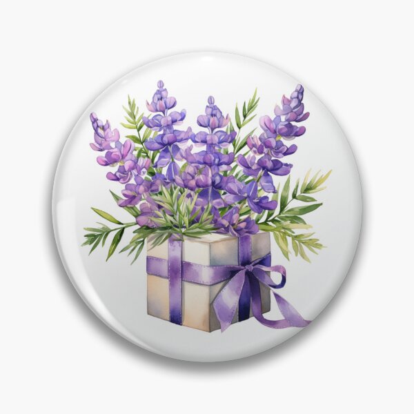 Item preview, Lupine Flower Gift | Elegant Botanical Floral Art designed and sold by Mandayartstudio.