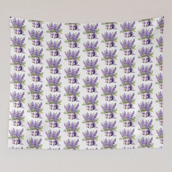 Item preview, Lupine Flower Gift | Elegant Botanical Floral Art designed and sold by Mandayartstudio.