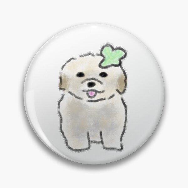 Item preview, Bichon Frise Lucky Four Leaf Clover designed and sold by raun.draw.