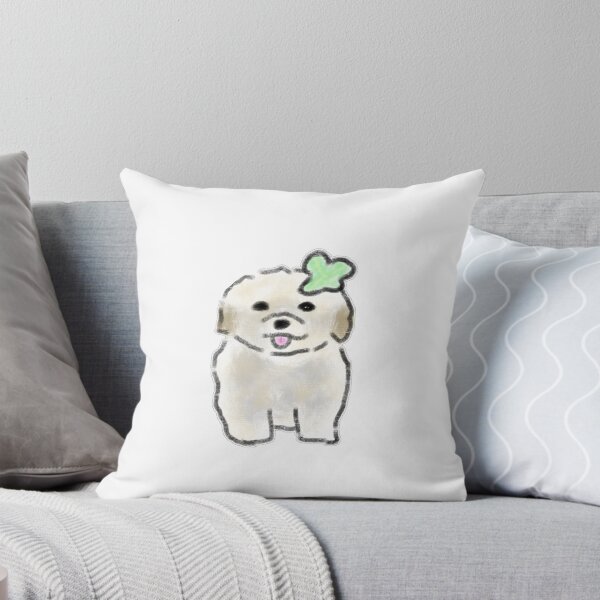 Item preview, Bichon Frise Lucky Four Leaf Clover designed and sold by raun.draw.