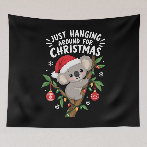 Item preview, Just Hanging Around for Christmas Koala | Funny Australian Animal Holiday designed and sold by mraihan.
