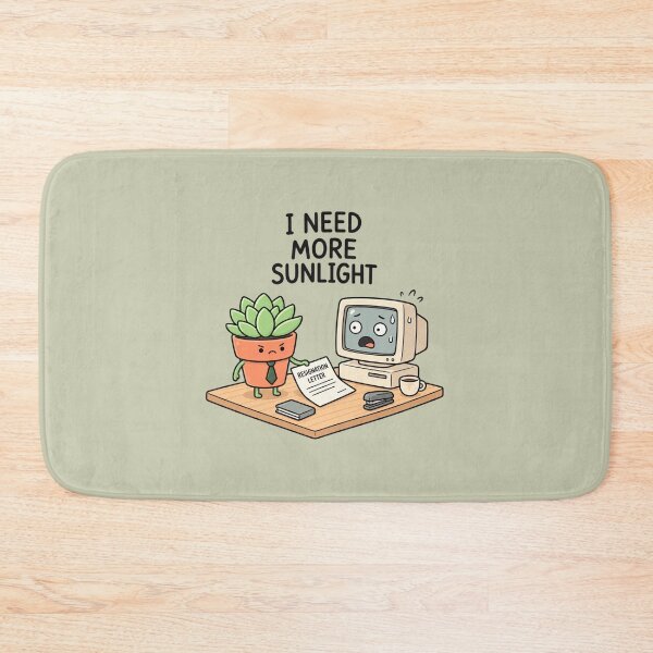 Item preview, I Need More Sunlight | Funny Office Plant & Work Humor designed and sold by MrDev.