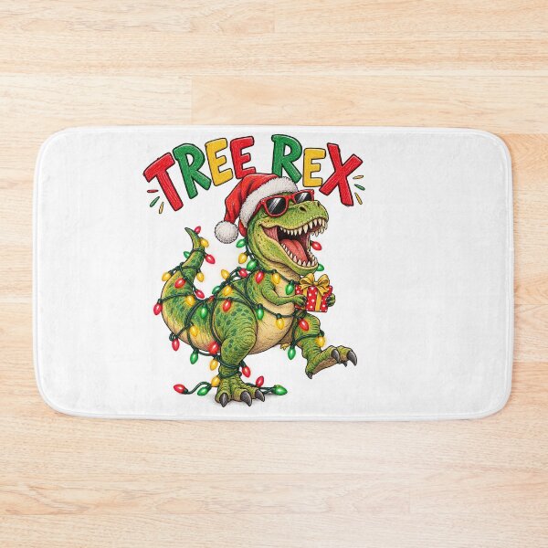 Item preview, Tree Rex Christmas Dinosaur with Festive Lights designed and sold by skyartdesign.