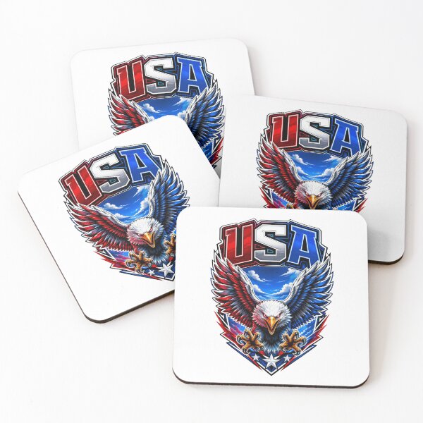 Item preview, USA Bald Eagle Patriotic American Flag Red White Blue Eagle Design designed and sold by WLHmedia.com .