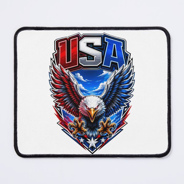 Item preview, USA Bald Eagle Patriotic American Flag Red White Blue Eagle Design designed and sold by WLHmedia.com .