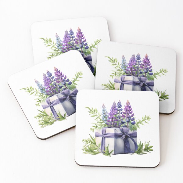 Item preview, Lupine Flower Gift | Elegant Botanical Floral Art designed and sold by Mandayartstudio.