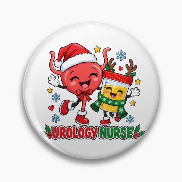 Item preview, Christmas Urology Nurse with Cheerful Medical Characters designed and sold by skyartdesign.