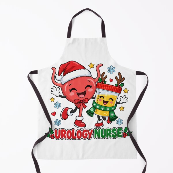 Item preview, Christmas Urology Nurse with Cheerful Medical Characters designed and sold by skyartdesign.
