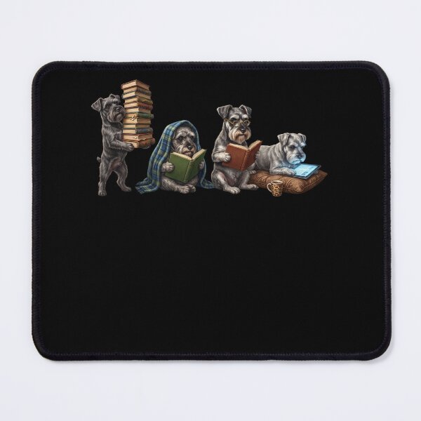 Item preview, Miniature Schnauzer Book Reader Reading Dog Lover designed and sold by dian-rody-crest.