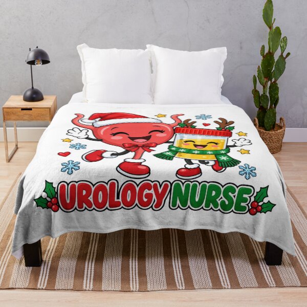 Item preview, Christmas Urology Nurse with Cheerful Medical Characters designed and sold by skyartdesign.