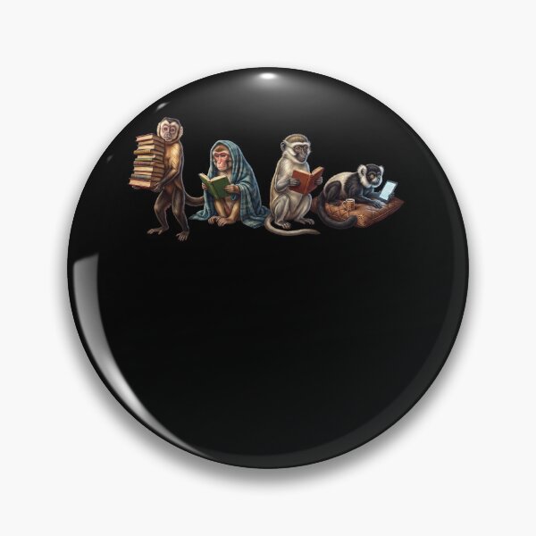 Item preview, Monkey Book Reader Reading Dog Lover designed and sold by dian-rody-crest.