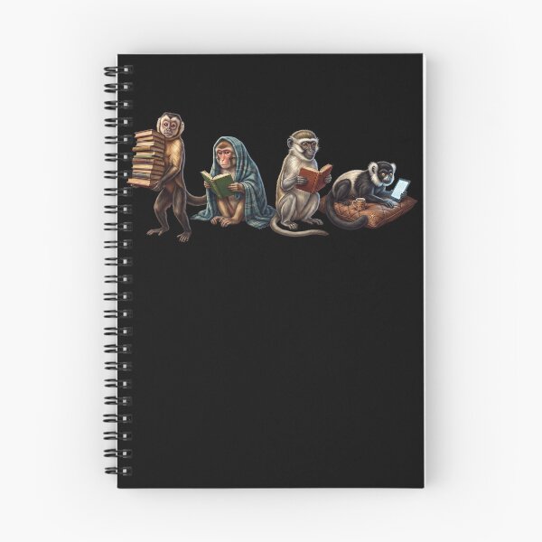 Item preview, Monkey Book Reader Reading Dog Lover designed and sold by dian-rody-crest.