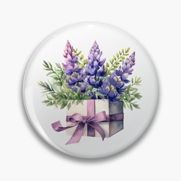 Item preview, Lupine Flower Gift | Elegant Botanical Floral Art designed and sold by Mandayartstudio.