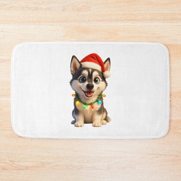 Item preview, Miniature Husky Dog Christmas Sparkle designed and sold by Sillytoe.