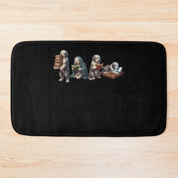 Item preview, Old English Sheepdog Book Reader Reading Dog Lover designed and sold by dian-rody-crest.