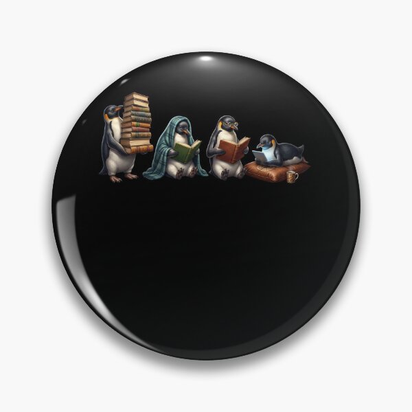 Item preview, Penguin Book Reader Reading Dog Lover designed and sold by dian-rody-crest.