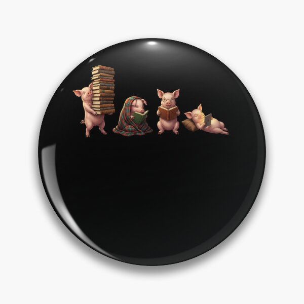 Item preview, Pig Book Reader Reading Dog Lover designed and sold by dian-rody-crest.