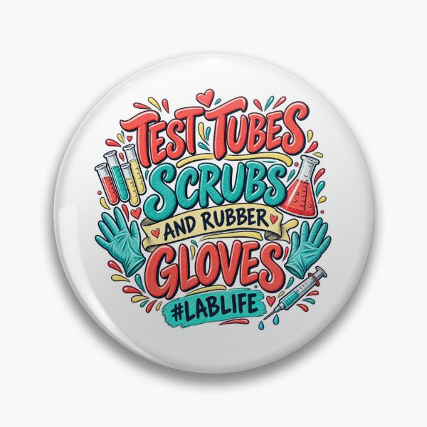 Item preview, Test Tubes Scrubs and Rubber Gloves Lab Life designed and sold by skyartdesign.