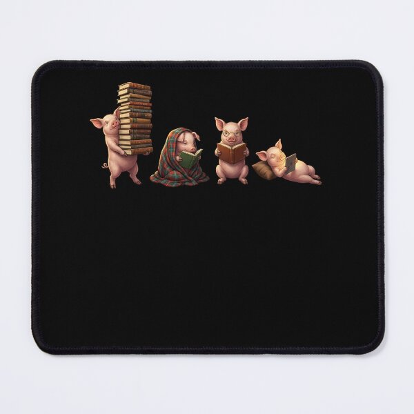 Item preview, Pig Book Reader Reading Dog Lover designed and sold by dian-rody-crest.