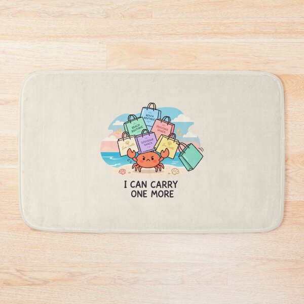 Item preview, I Can Carry One More | Funny Crab Beach Shopping designed and sold by MrDev.