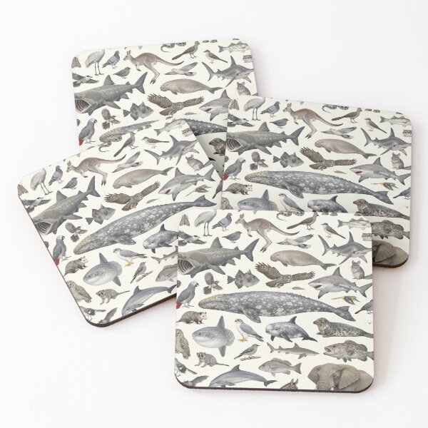 Item preview, Wild World in Gray Retro Style Identification Chart designed and sold by kakarikihill.