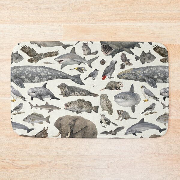 Item preview, Wild World in Gray Retro Style Identification Chart designed and sold by kakarikihill.