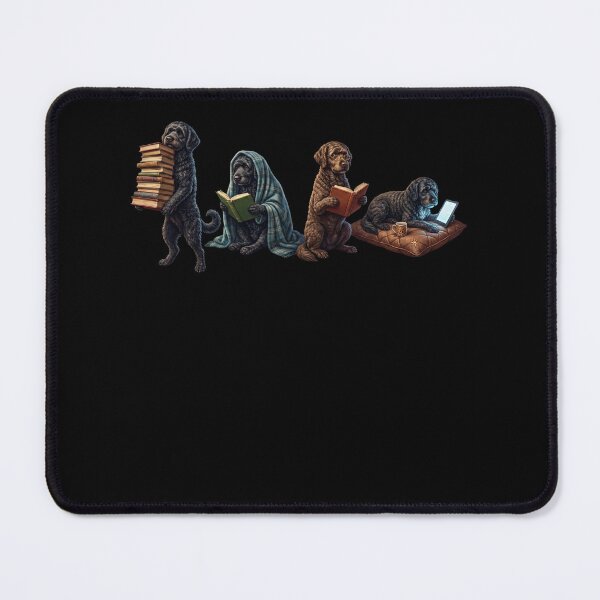 Item preview, Portuguese Water Dog Book Reader Reading Dog Lover designed and sold by dian-rody-crest.
