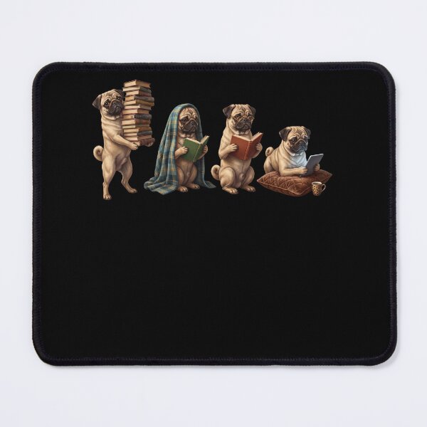 Item preview, Pug Book Reader Reading Dog Lover designed and sold by dian-rody-crest.