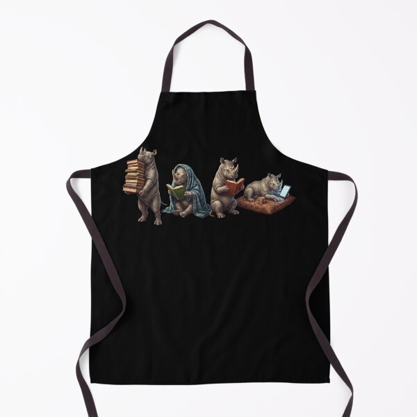 Item preview, Rhino Book Reader Reading Dog Lover designed and sold by dian-rody-crest.