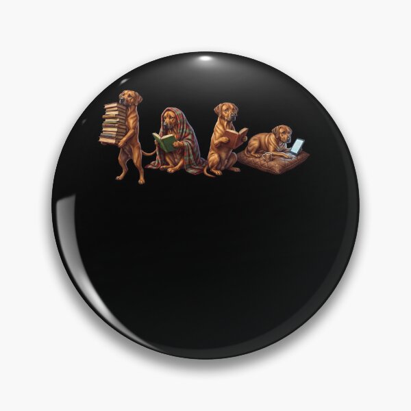 Item preview, Rhodesian Ridgeback Book Reader Reading Dog Lover designed and sold by dian-rody-crest.