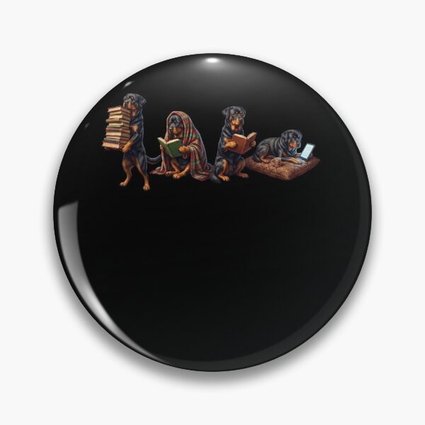 Item preview, Rottweiler Book Reader Reading Dog Lover designed and sold by dian-rody-crest.